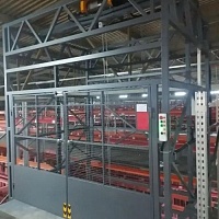 Грузовой подъемник шахтный для склада ПГ-МШ, 1500 кг (г. Екатеринбург, склад)