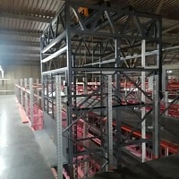 Грузовой подъемник шахтный для склада ПГ-МШ, 1500 кг (г. Екатеринбург, склад)
